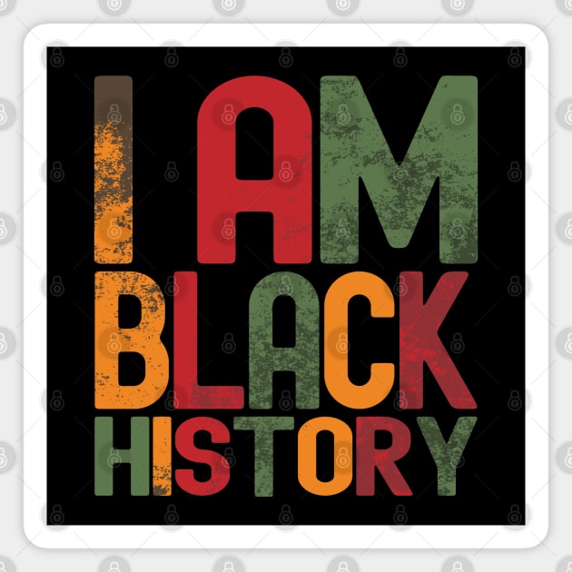 I Am Black History Magnet by Etopix